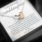 To My Beautiful Granddaughter-"Best Granddaughter" Hearts Necklace