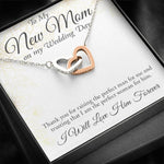 To My New Mom-Thank You-Hearts Necklace