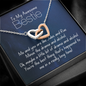 To My Awesome Bestie-"We're Like Jules and Rue" Hearts Necklace