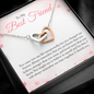 To My Bestie-"Changed My Life" Hearts Necklace