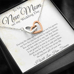 To My New Mom-Thank You For Your Precious Gift-Hearts Necklace