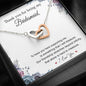 To My Bridesmaid-"I Will Treasure You" Heart Necklace