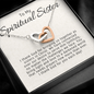 To My Spiritual Sister-"Light and Love" Hearts Necklace
