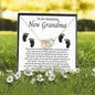 To An Amazing New Grandma-"Special Bond" Hearts Necklace