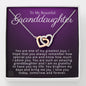 To My Granddaughter-"Greatest Joy" Hearts Necklace