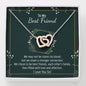 To My Best Friend-"Best Friends by Choice" Hearts Necklace