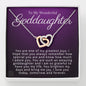 To My Wonderful Goddaughter-"Greatest Joy" Hearts Necklace