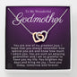 To My Beautiful Godmother-"Greatest Joy" Hearts Necklace
