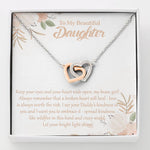 My Beautiful Daughter-"Let Your Light Shine" Hearts Necklace