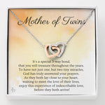 Mother of Twins-"Special 3-way Bond" Hearts Necklace