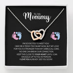 To My Mommy-"I'm Excited to Meet You" Necklace