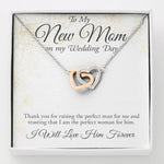 To My New Mom-Thank You-Hearts Necklace - Zaya Designs