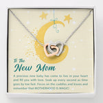 To The New Mom-"Your Precious Baby" Hearts Necklace