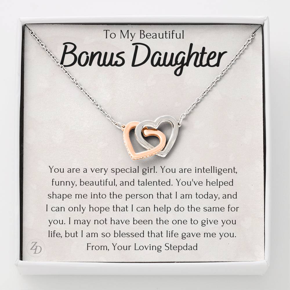 To My Bonus Daughter-"You Are Special" Necklace