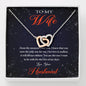 To My Wife-"Endless Love" Hearts Necklace - Zaya Designs
