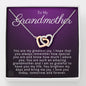 To My Grandmother-"Greatest Joy" Hearts Necklace