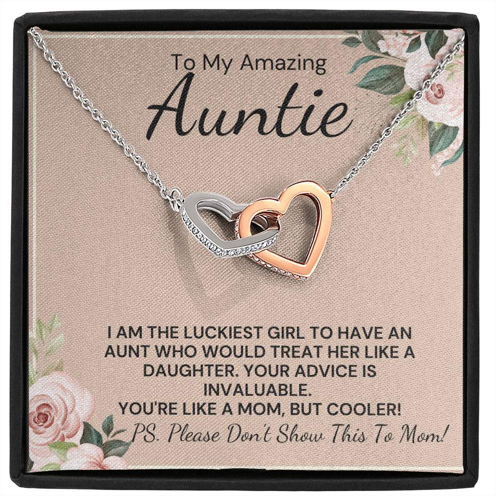 To My Amazing Auntie-Funny Card from Niece Necklace