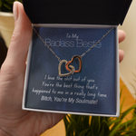 To My Bestie-"You're My Soulmate" Hearts Necklace