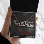 To My Gorgeous Wife-My Inspiration Hearts Necklace