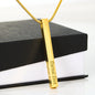 Dad Grad Modern Bar Necklace (gold)