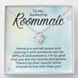 To My Awesome Roommate-"Roommate and Bestie" Necklace
