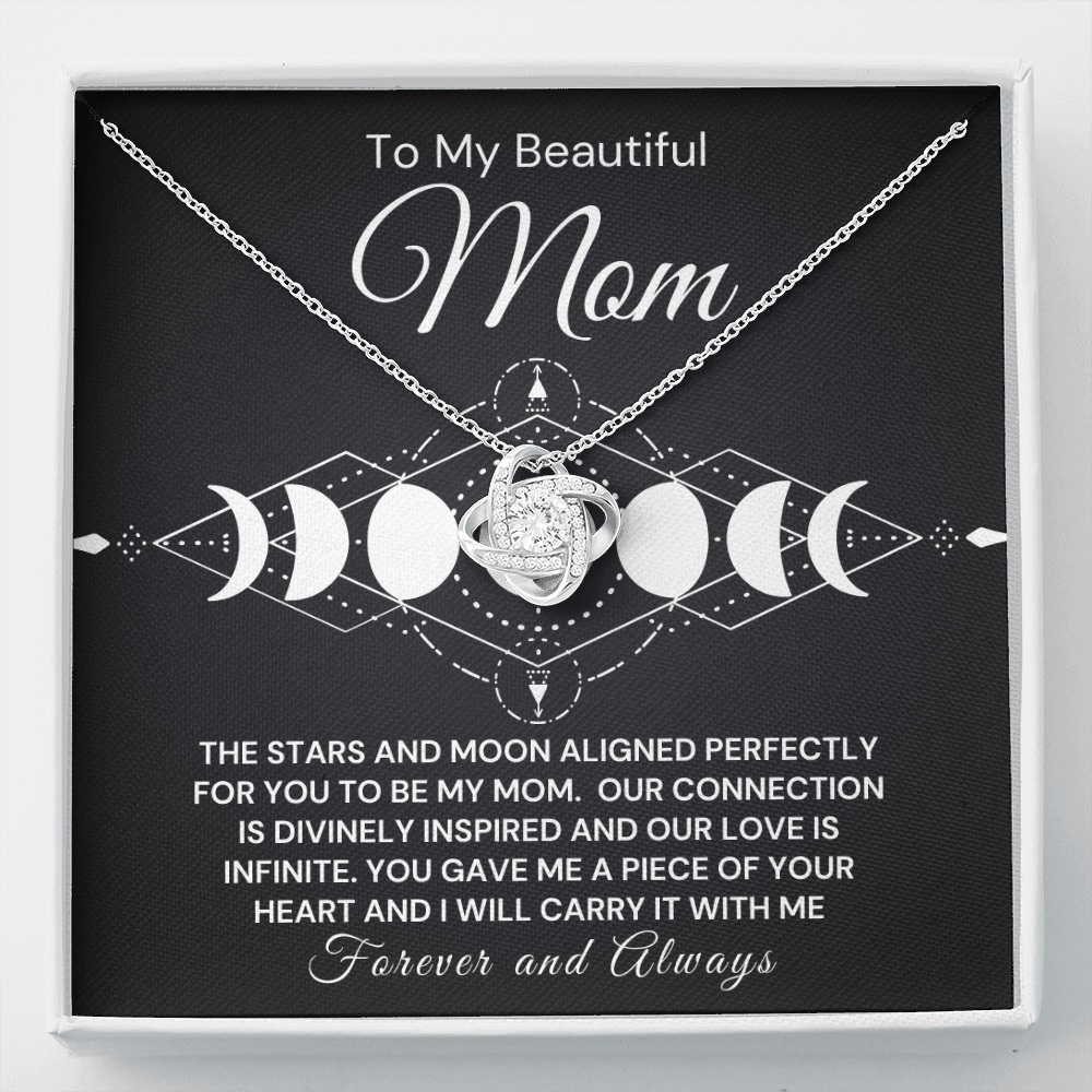 To My Beautiful Mom-Moon Phase Necklace