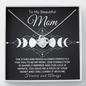 To My Beautiful Mom-Moon Phase Necklace