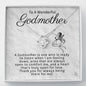 To A Wonderful Godmother-"Open Heart" Necklace