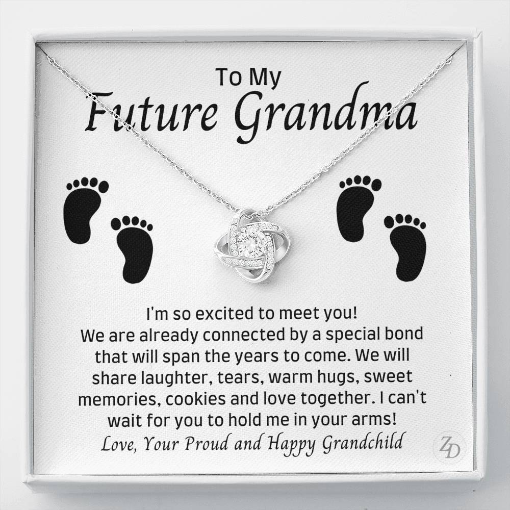 To My Future Grandma-"Excited to Meet You" Necklace