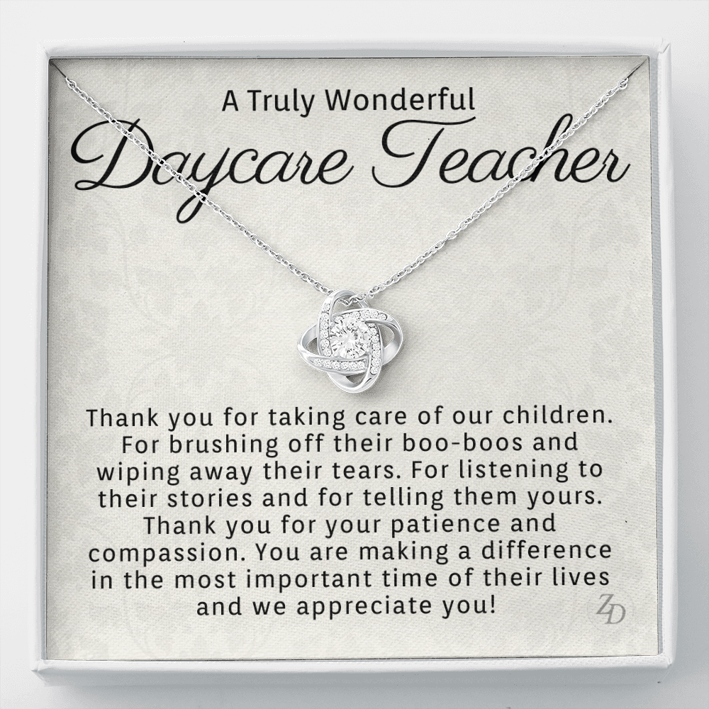 Daycare Teacher-"You are Making a Difference" Necklace
