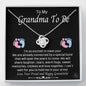 To My Grandma To Be-"Excited to Meet You" Necklace