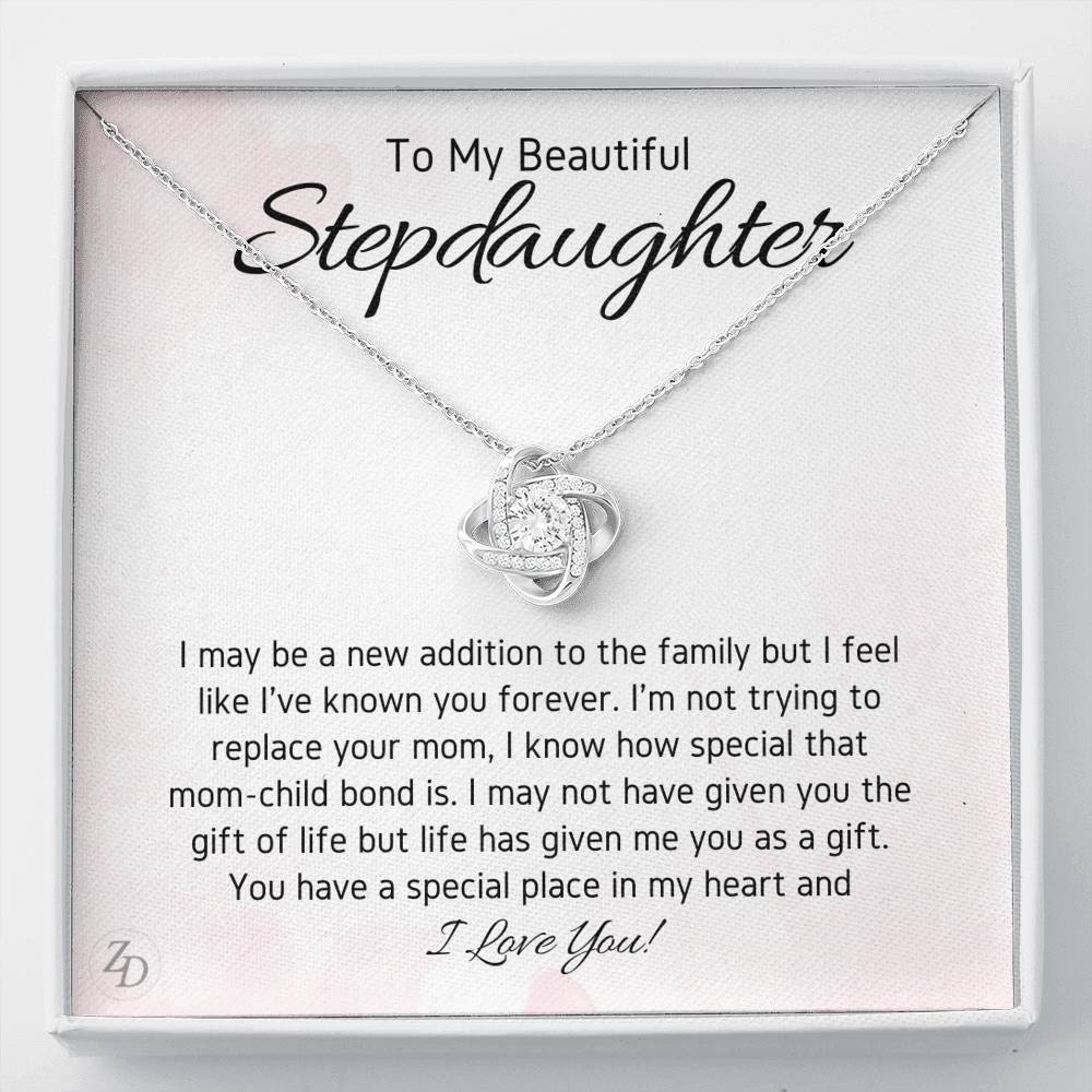 To My Stepdaughter-"In My Heart" Love Necklace