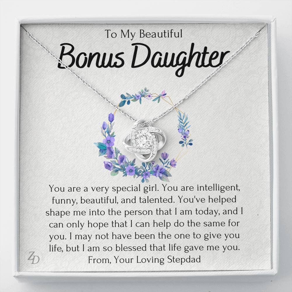 To My Bonus Daughter-"You Are Special" Love Necklace