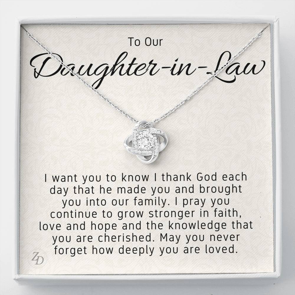 To My Daughter in Law-"You're Family" Necklace
