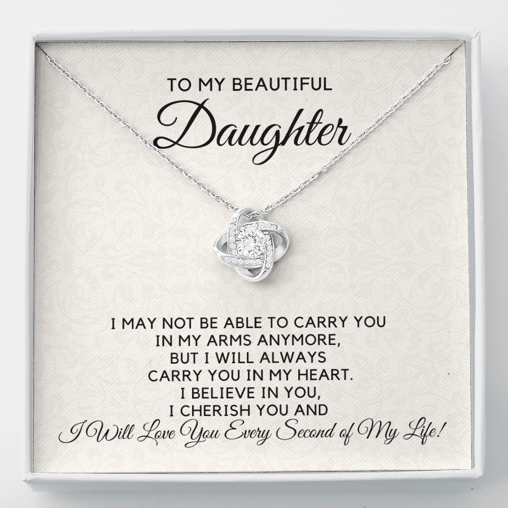 To My Beautiful Daughter-In My Heart Necklace