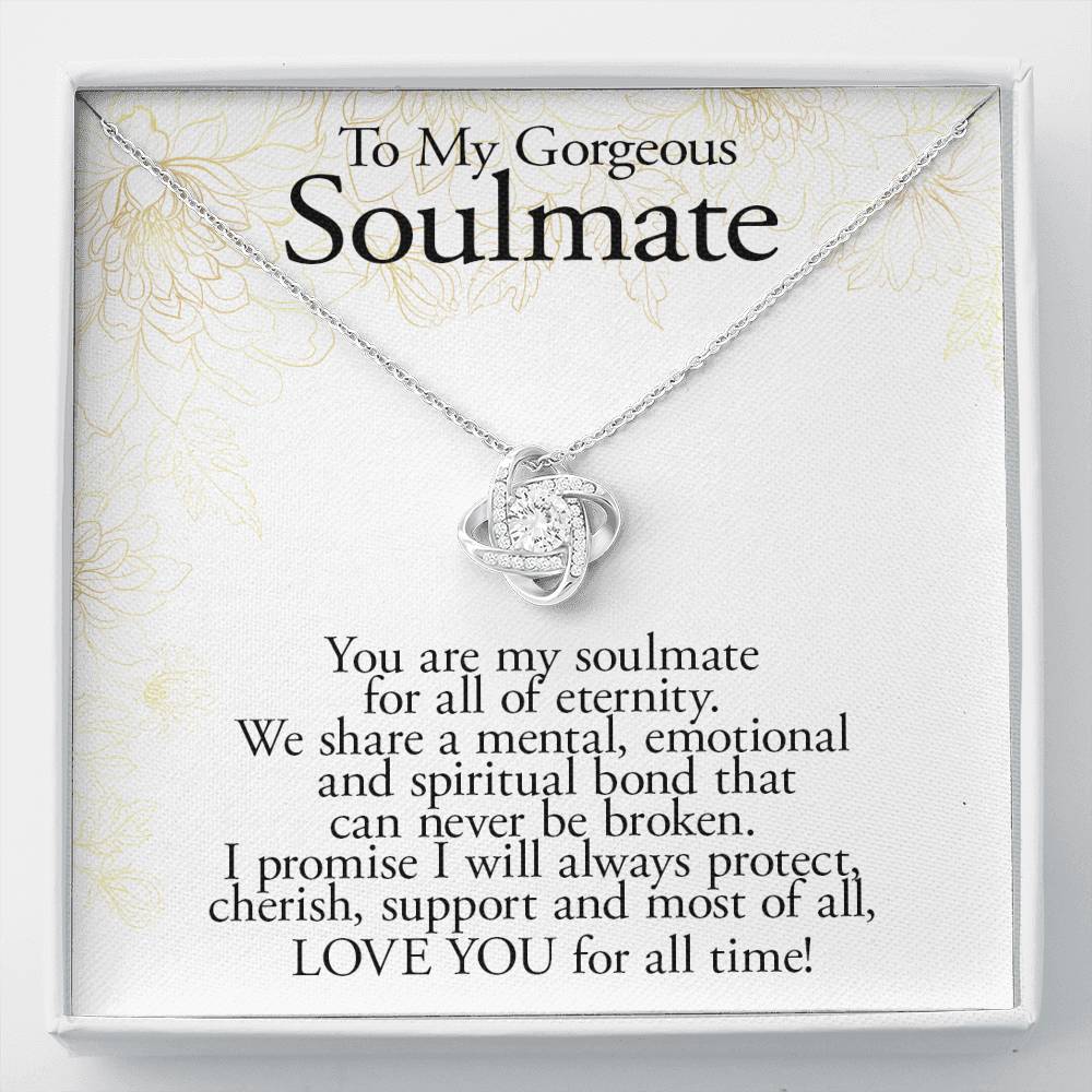 To My Gorgeous Soulmate-For Eternity-Necklace