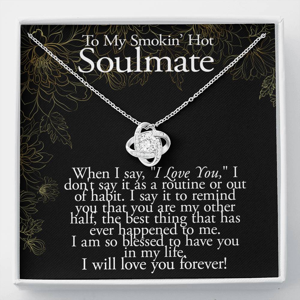 My Other Half, My Soulmate-Love Knot Necklace