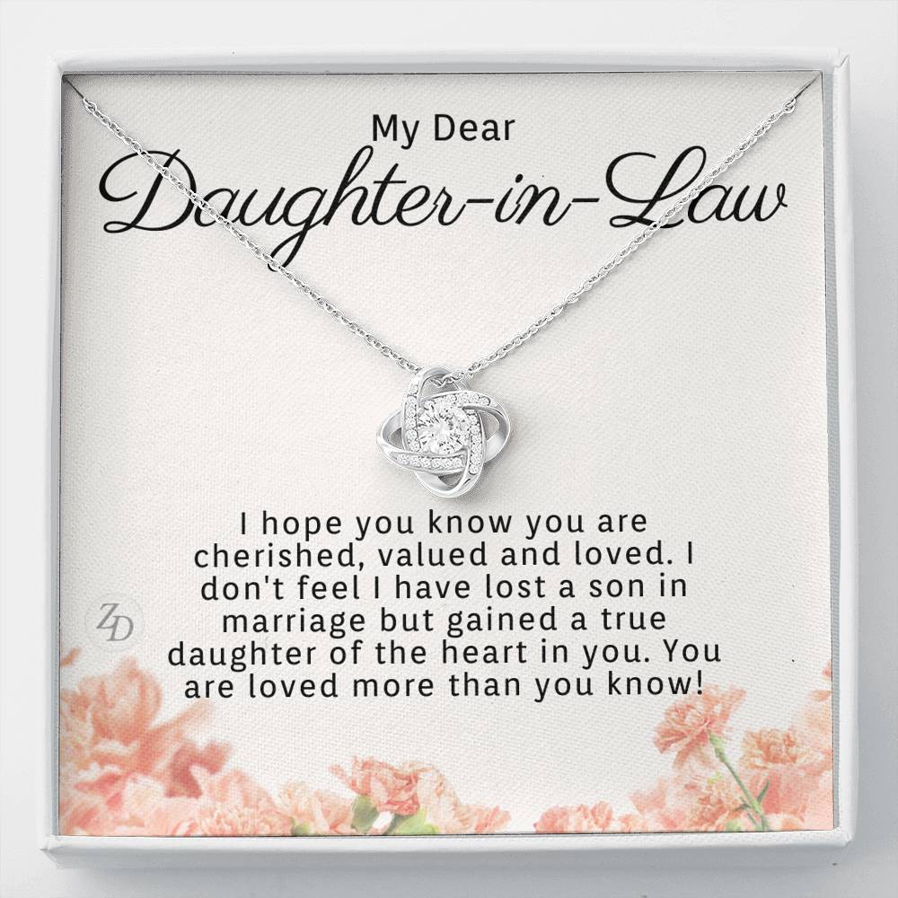 To My Daughter in Law-"Valued and Love" Necklace