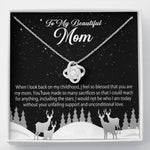 To My Beautiful Mom-Unconditional Love Necklace