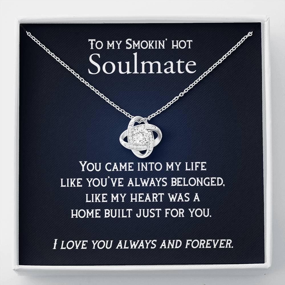 My Heart Is a Home Built For You-Love Knot Necklace