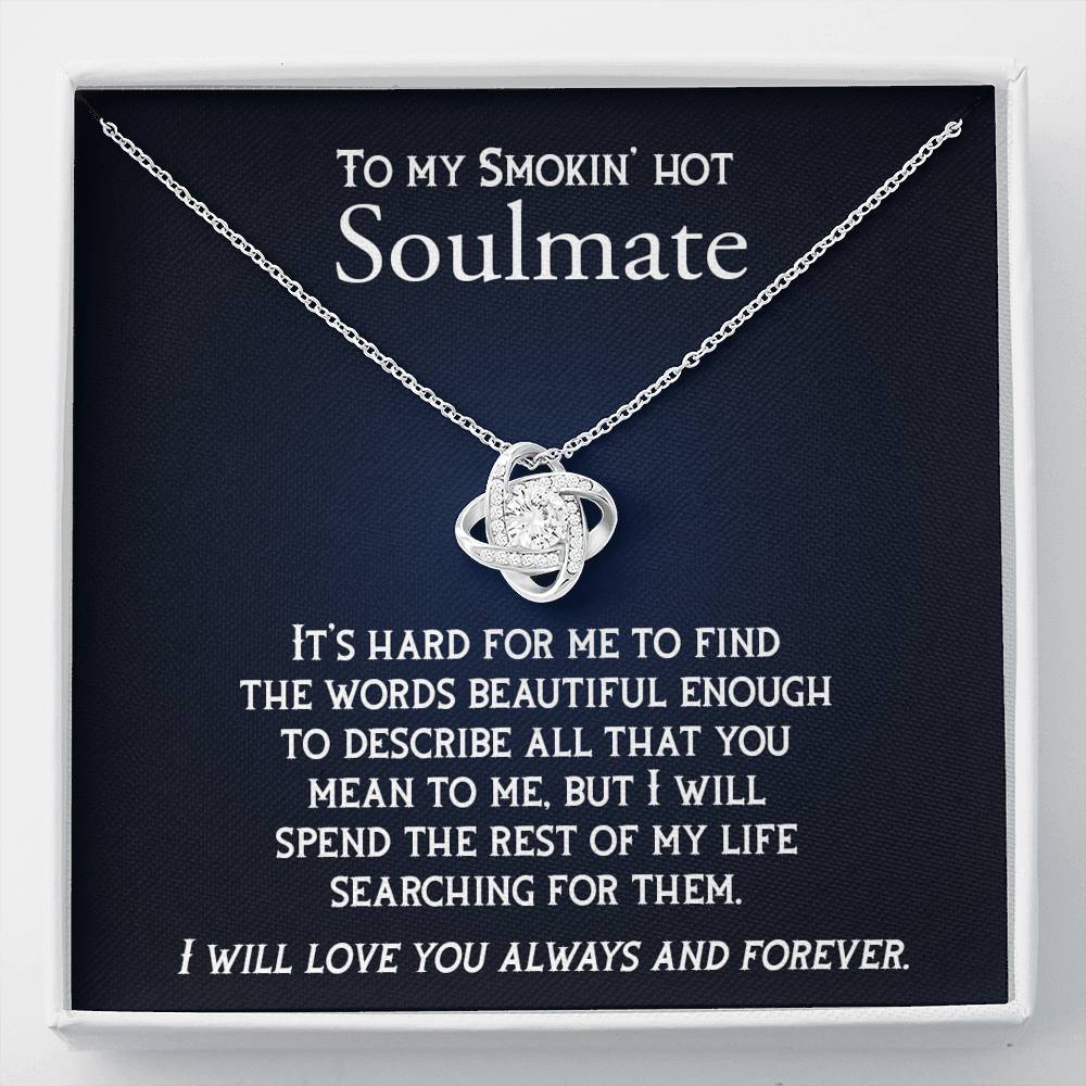 The Perfect Words for You-Love Knot Necklace