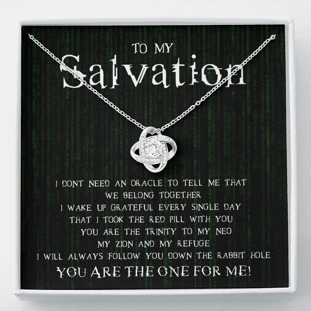 To My Salvation-We Belong Together Necklace