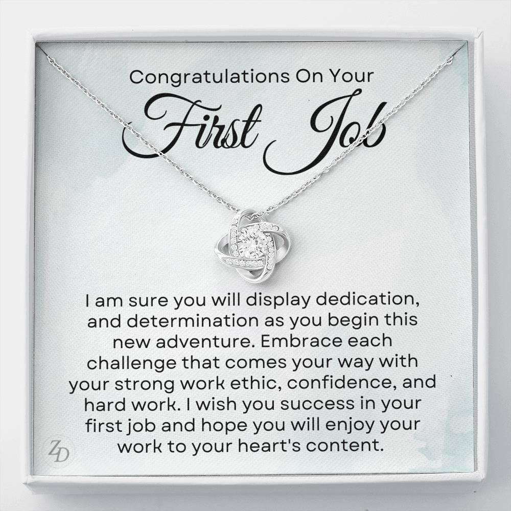 Congrats on Your First Job-"Embrace Challenges" Necklace