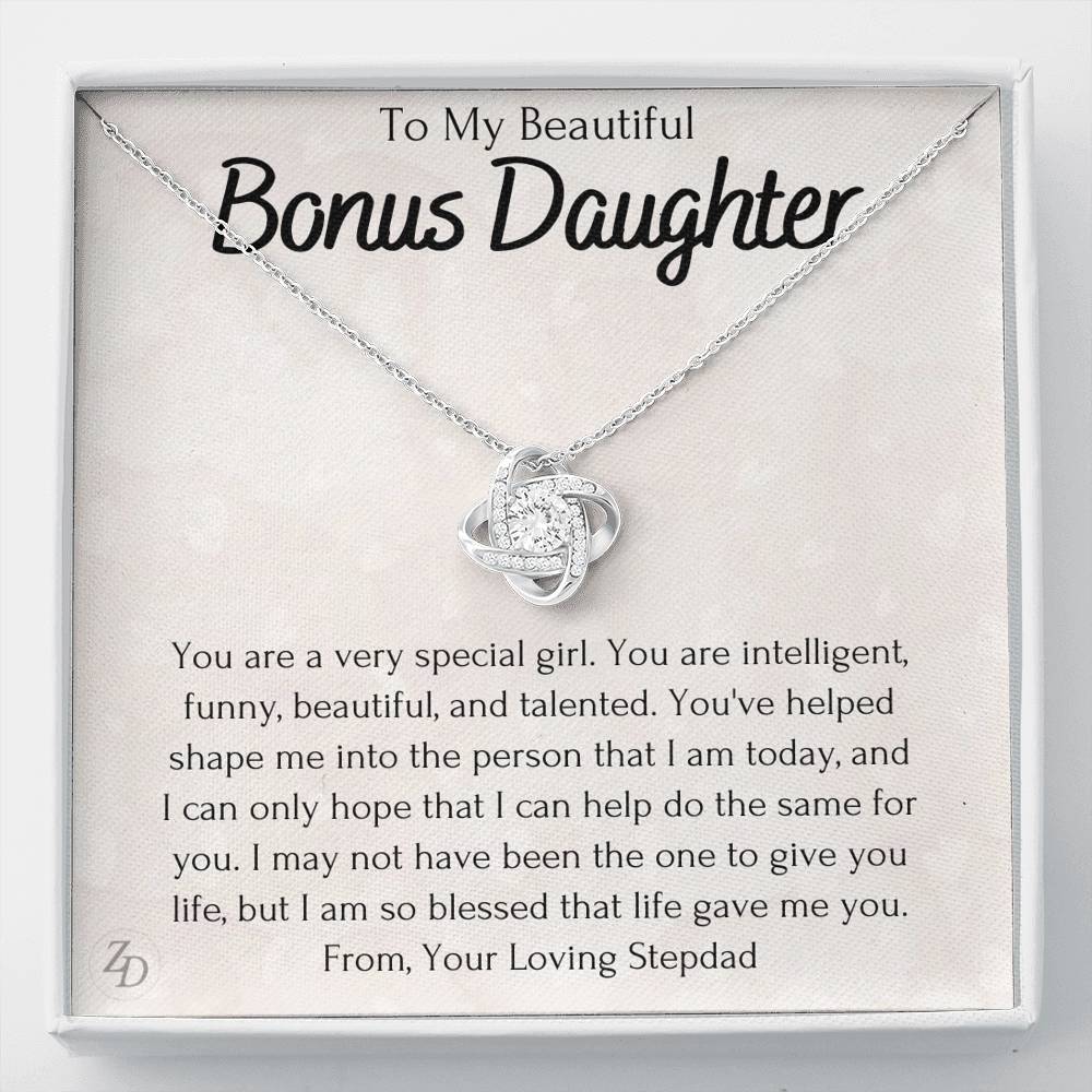 To My Bonus Daughter-"You Are Special" Love Necklace
