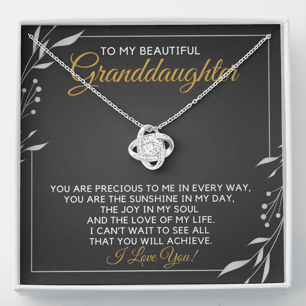 To My Beautiful Granddaughter-"In My Soul" Necklace