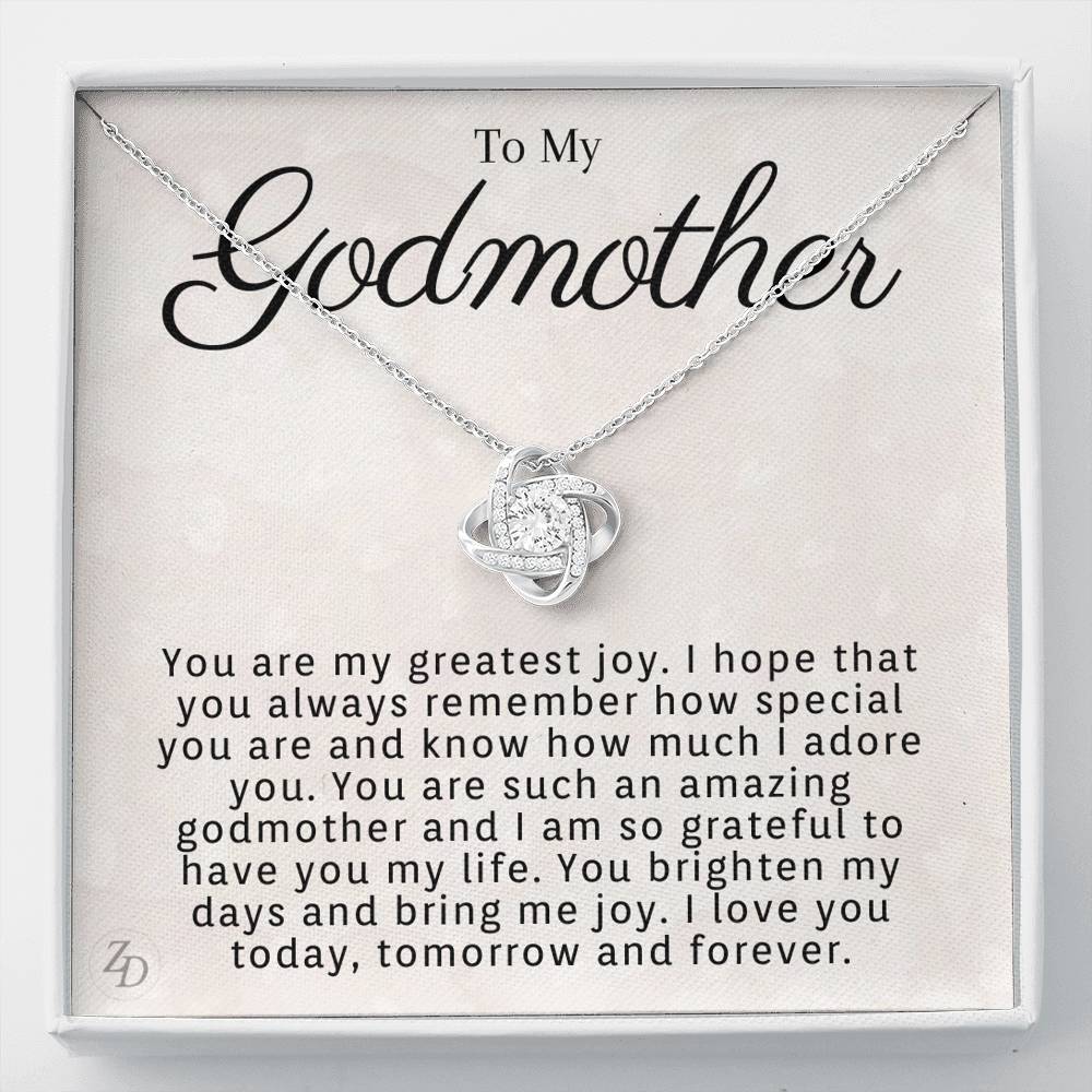 To My Godmother-"Greatest Joy" Necklace