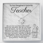 To Our Daughter's Favorite Teacher-"Thank You" Necklace
