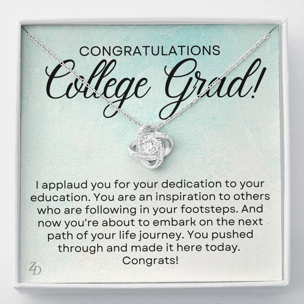 Congrats College Grad-"Dedication to Education" Necklace