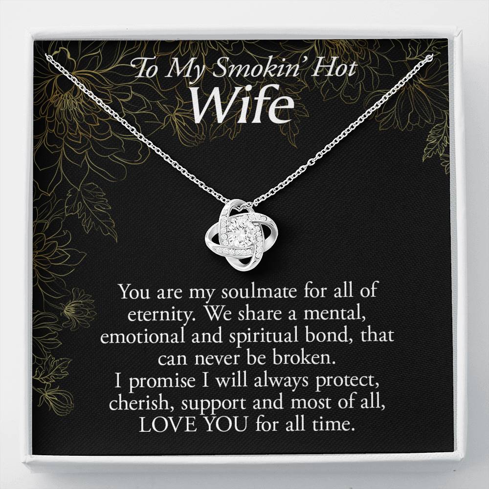 To My Smokin' Hot Wife-For Eternity-Necklace