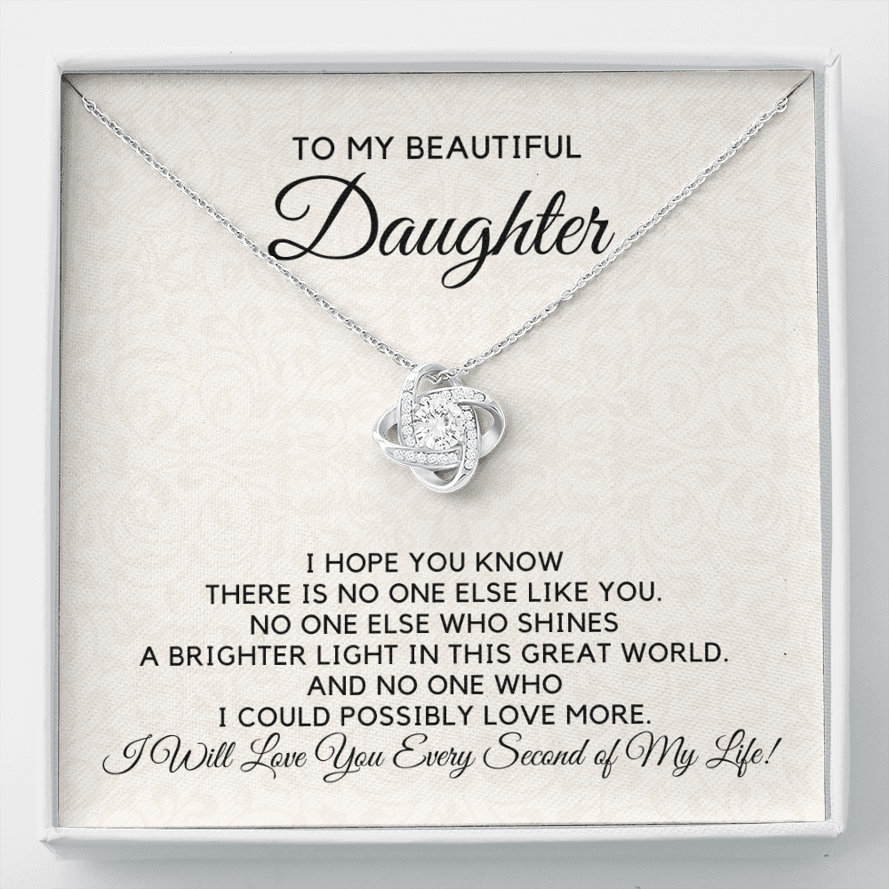 To My Beautiful Daughter-A Bright Light Necklace